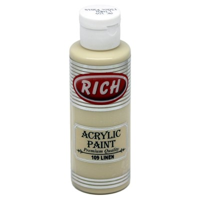 R-109 Ακρυλικό Χρώμα Linen (φυσικό λινό) 130ml Rich